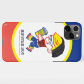 Hipster Boy - Parody illustratie iPhone Hoesje (Achterkant horizontaal)