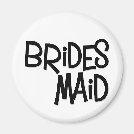 Hipster Bridesmaid Magneet (Voorkant)