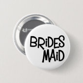 Hipster Bridesmaid Ronde Button 5,7 Cm (Voorkant /achterkant)