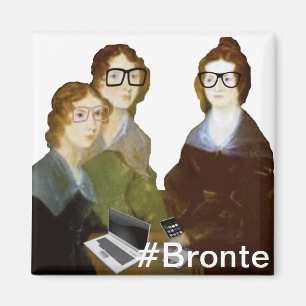 Hipster Bronte Sisters Magneet