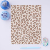 Hipster brown white cheetah Animal print Flyer (Enkel)