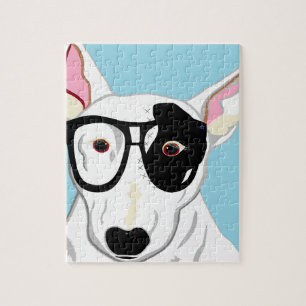 Hipster Bull Terrier Legpuzzel