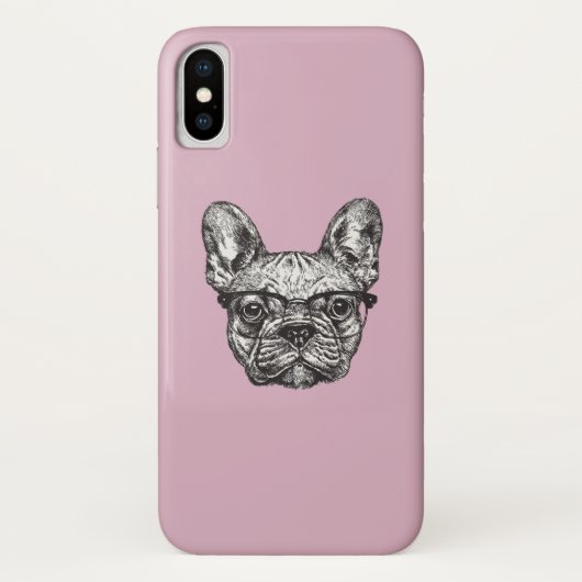 Hipster Bulldog Case-Mate iPhone Case (Achterkant)