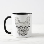 Hipster Bulldog Mok (Links)