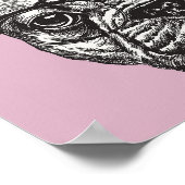 Hipster Bulldog Poster (Hoek)