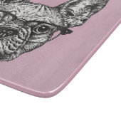 Hipster Bulldog Snijplank (Hoek)