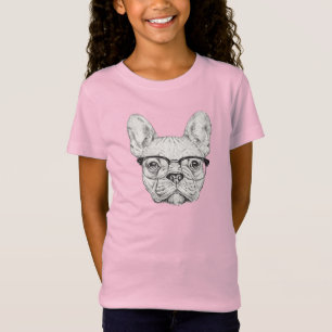 Hipster Bulldog T-shirt