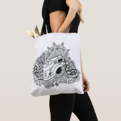 Hipster Camera Doodle 2 Tote Bag (Dichtbij)