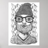 Hipster Carl Poster (Voorkant)
