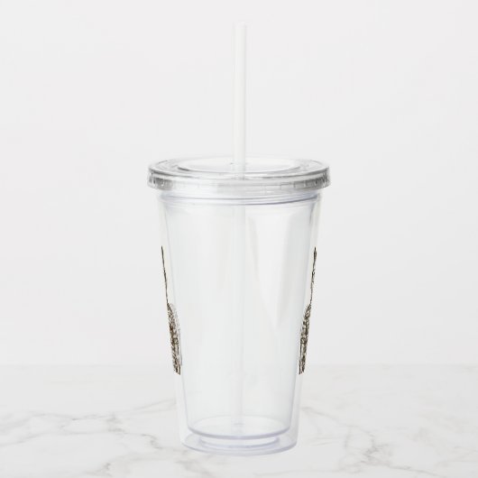 Hipster Cat Acryl Drinkbeker (Rechts)