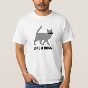 Hipster Cat als een baas T-shirt