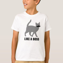 Hipster Cat als een baas T-shirt