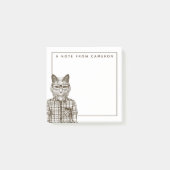 Hipster Cat | Jouw namen toevoegen Post-it® Notes (Voorkant)