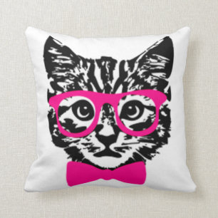 Hipster Cat Kussen