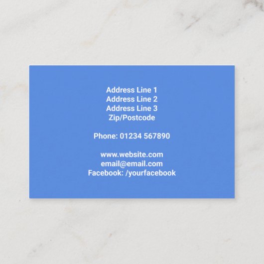 Hipster Cat met Visitekaartje bril (Achterkant)