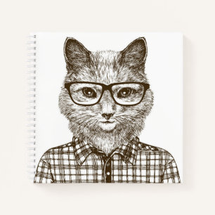Hipster Cat Notitieboek