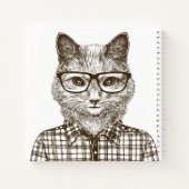 Hipster Cat Notitieboek (Achterkant)