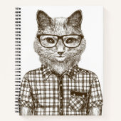 Hipster Cat Notitieboek (Voorkant)