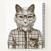 Hipster Cat Notitieboek (Achterkant)