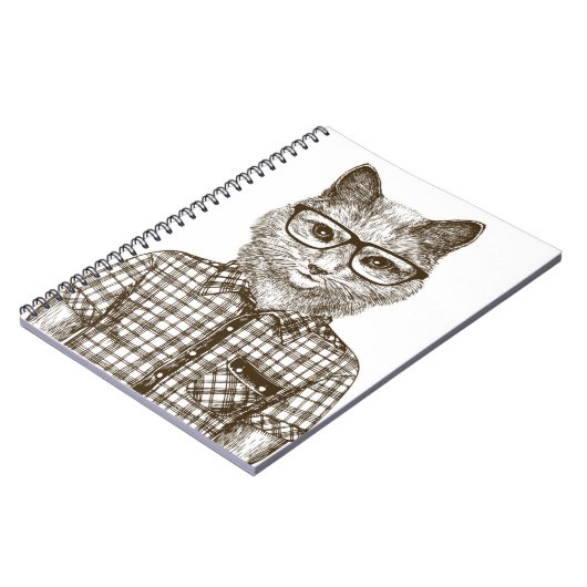 Hipster Cat Notitieboek (Linkerzijde)