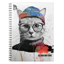 Hipster Cat | Notitieboek Journal
