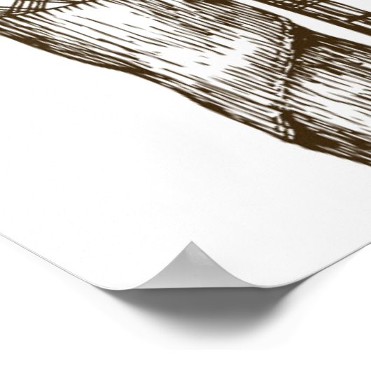 Hipster Cat Poster (Hoek)