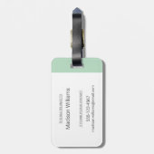 Hipster Chef Bagagelabel (Achterkant verticaal)