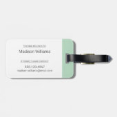 Hipster Chef Bagagelabel (Achterkant horizontaal)