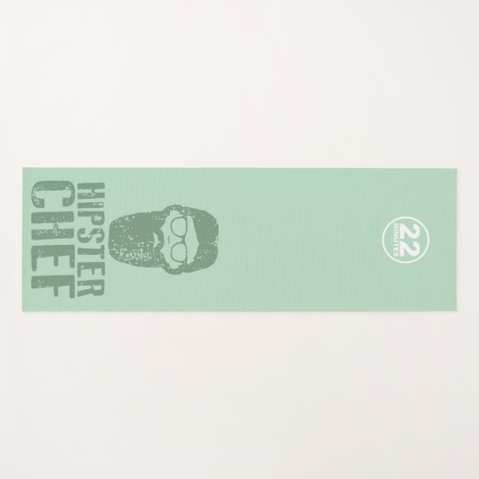 Hipster Chef - CBC 22 minuten Yogamat (Voorkant (horizontaal))