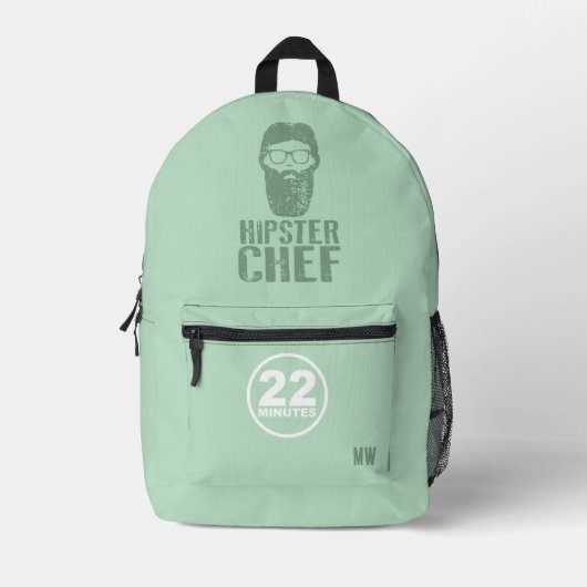 Hipster Chef - CBC 22 Minutes Personaliseer Rugzak (Voorkant)