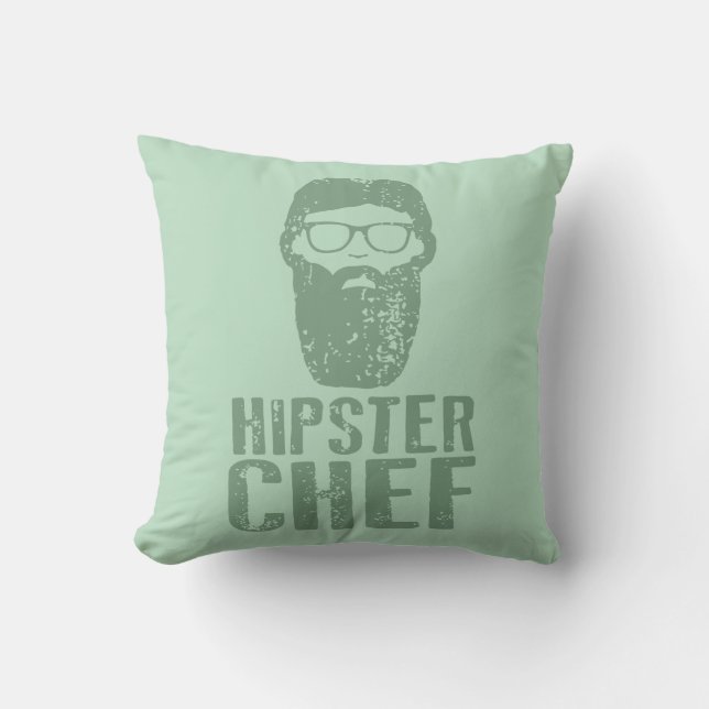 Hipster Chef Kussen (Voorkant)