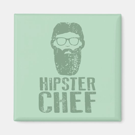 Hipster Chef Magneet (Voorkant)