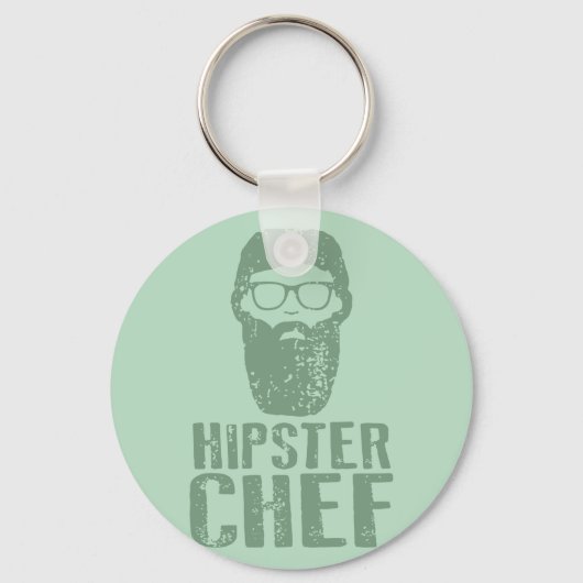 Hipster Chef Sleutelhanger (Voorkant)