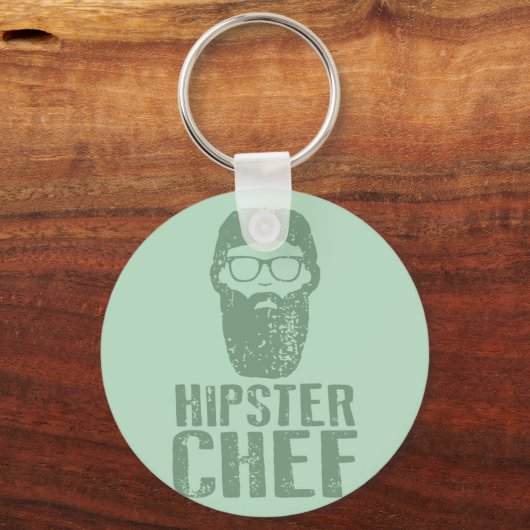 Hipster Chef Sleutelhanger (Voorkant)