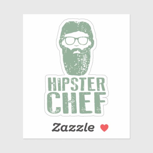 Hipster Chef Sticker (Vel)