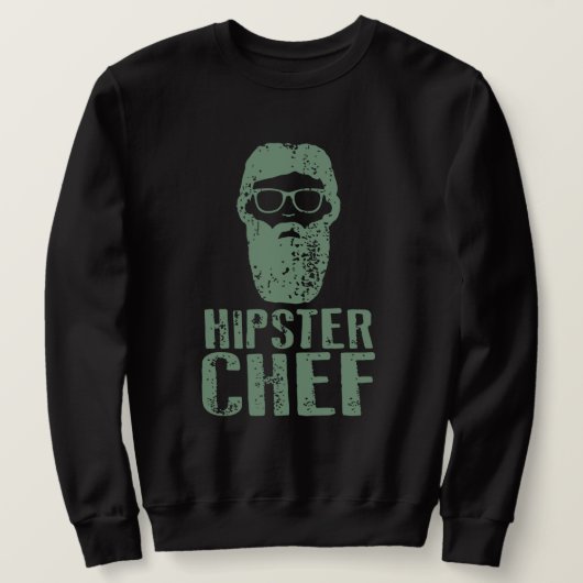 Hipster Chef Sweatshirt (Design voorkant)