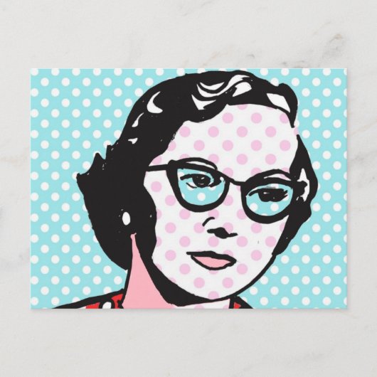 Hipster Chic Retro Pop Art Briefkaart (Voorkant)