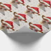 Hipster Chihuahua Christmas Wrapping Paper Cadeaupapier (Hoek)