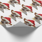 Hipster Chihuahua Kerst Inpakpapier (Hoek)
