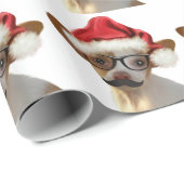 Hipster Chihuahua Kerst Inpakpapier (Rol Hoek)