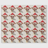Hipster Chihuahua Kerst Inpakpapier (Vlak)