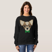 Hipster Chihuahua Trui (Voorkant volledig)