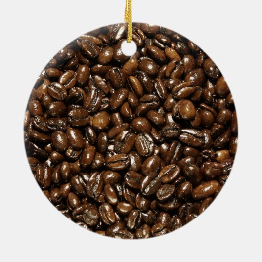 Hipster Coffee Bean Keramisch Ornament (Achterkant)