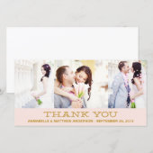 HIPSTER COLLAGE | BRUILOFT BEDANKT FOTOKAART (Voorkant / Achterkant)