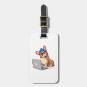 Hipster Corgi 2 Bagagelabel (Voorkant verticaal)