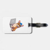 Hipster Corgi 2 Bagagelabel (Achterkant horizontaal)