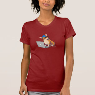 Hipster Corgi 2 T-shirt
