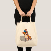 Hipster Corgi 2 (zonder tekst) Tote Bag (Voorkant (product))