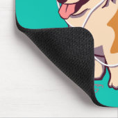 Hipster Corgi Mousepad (zonder tekst) Muismat (Hoek)