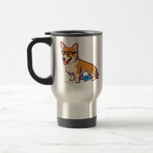 Hipster Corgi Reisbeker